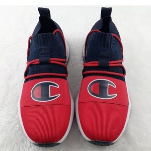Champion CPS10438M HYPE-R LO Navy Scarlet Red Mens Shoes Size 10